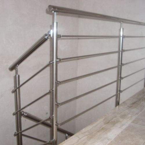 Barandilla inox con pasamanos para escalera