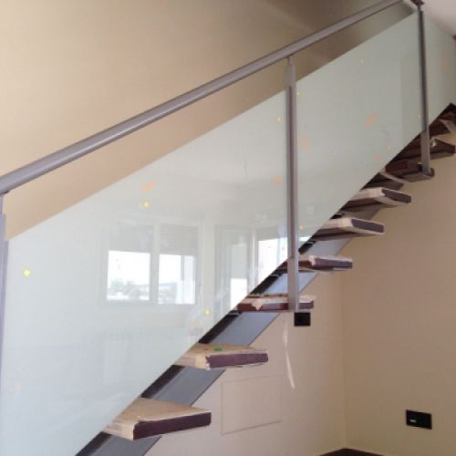 Barandilla de inox para escaleras de interior